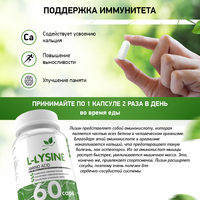 L-Лизин / L-Lysine / 60 капс.