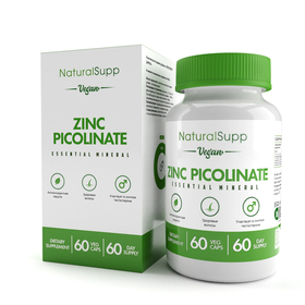 Пиколинат Цинка / Zinc Picolinate / 60 капсул веган